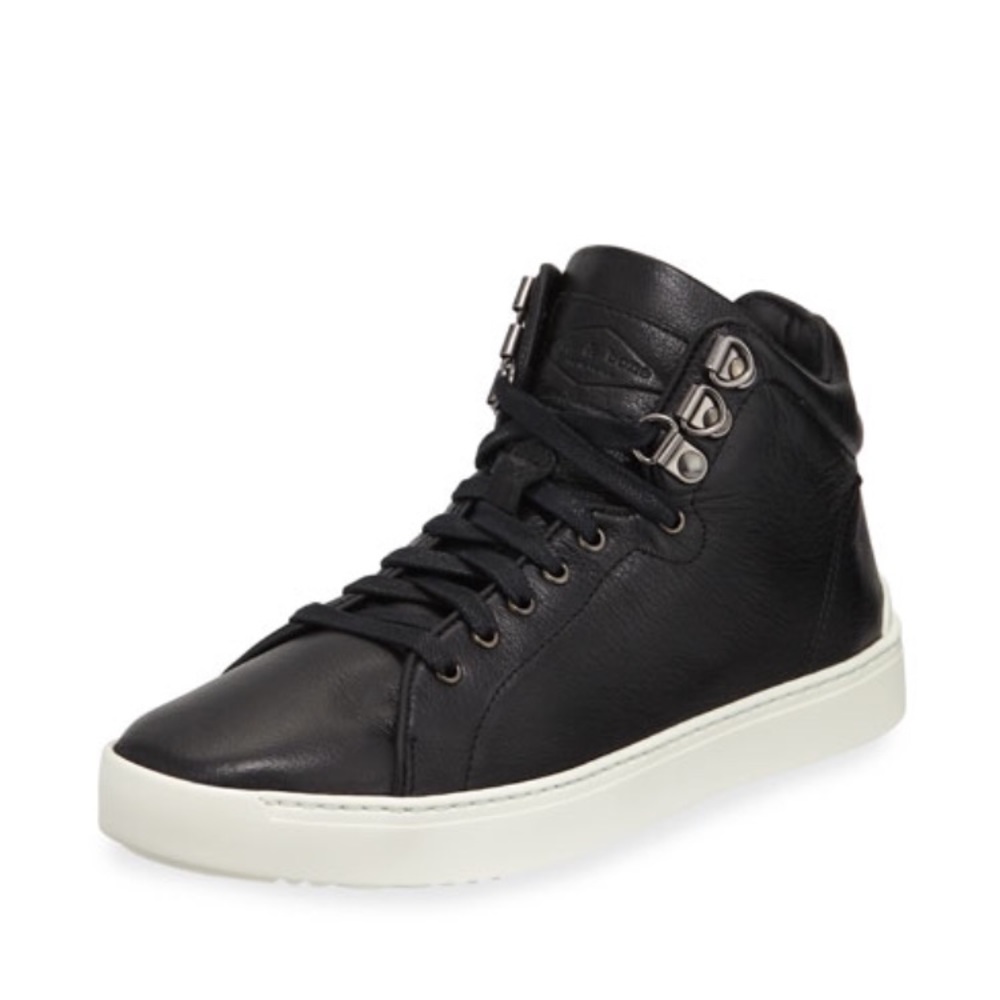 Rag & Bone black leather hightop Kent size 8